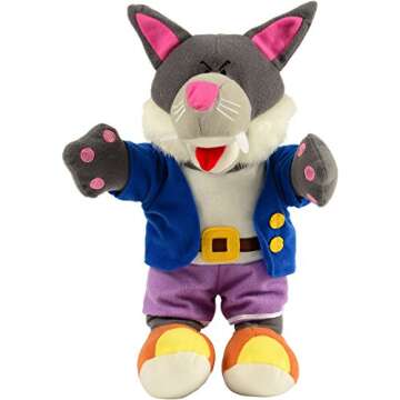 Constructive Playthings "The Three Little Pigs" Wolf and Pig Puppet Set from The Childhood Favorite Book