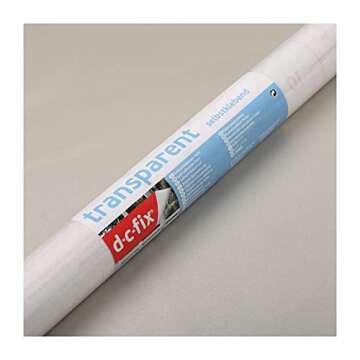 d-c-fix 346-0211 Self-Adhesive Privacy Glass Window Film, Milky, 17" x 78" Roll