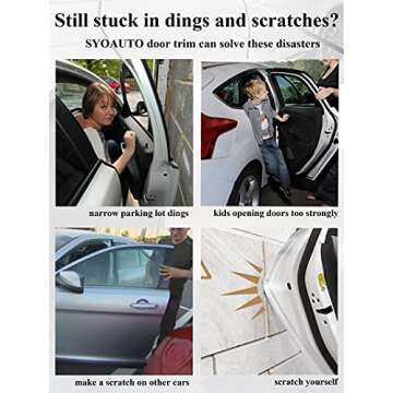 SYOAUTO 65Ft(20M) Door Edge Guard Black Car Door Edge Guards Door Edge Protector for Cars Rubber Aut...