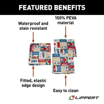 Lippert Vinyl Tablecloth & Bench Covers for Picnics