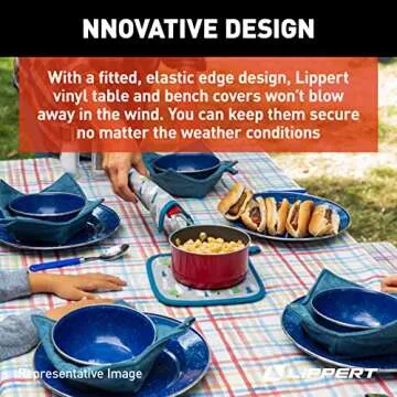 Lippert Vinyl Tablecloth & Bench Covers for Picnics