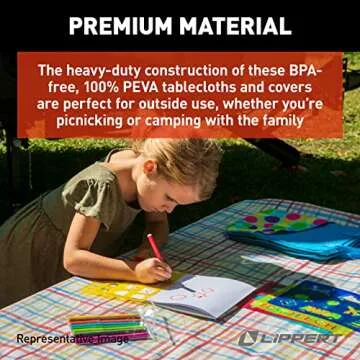 Lippert Vinyl Tablecloth & Bench Covers for Picnics