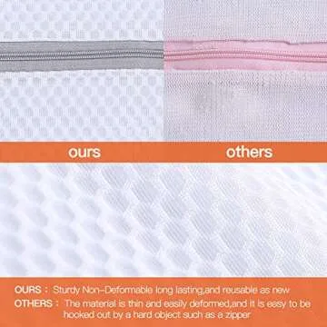 Kimmama Extra Large Heavy Duty Mesh Wash Laundry Bag- Pack of 4 (2 ExtraLarge+2 Large) 125gsm Net Fabric Durable and Reusable Wash bag,Travel Organization Bag for Clothes,Jeans,Bath Towels,Bed Sheets