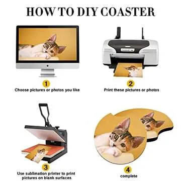 100 PCS Sublimation Blank Car Coasters, 2.75 in Circular Opening Blank Sublimation Coasters for Thermal Sublimation DIY Crafts,Car Coasters.