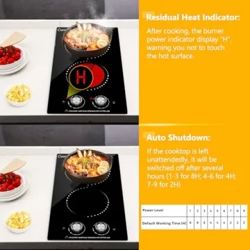 Cusinesync Electric Cooktop 2 Burners Ideal for Any Kitchen