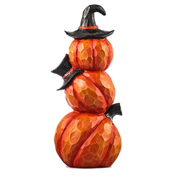 Toiyason 14inch Light Up Evil Pumpkin Scary Halloween Decor