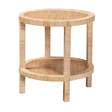 bali & pari Bella Rattan End Table for Elegant Homes