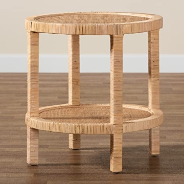 bali & pari Bella Rattan End Table for Elegant Homes