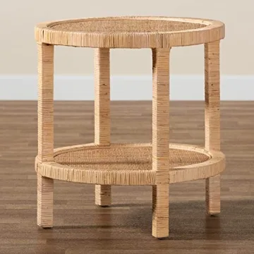 bali & pari Bella Rattan End Table for Elegant Homes