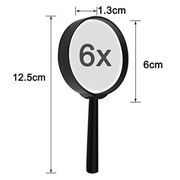 Elcoho 15 Pack Magnifying Glass for Fun and Learning