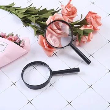 Elcoho 15 Pack Magnifying Glass for Fun and Learning