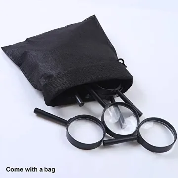 Elcoho 15 Pack Magnifying Glass for Fun and Learning