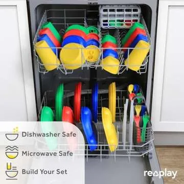 Re-Play Made in USA 10 Oz. Sippy Cups for Toddlers, Pack of 6 - Reusable Spill Proof Cups for Kids, Dishwasher/Microwave Safe - Hard Spout Sippy Cups for Toddlers 3.13" x 6.25", Crayon Box