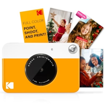 KODAK Printomatic Full-Color Instant Print Digital Camera - Charming 5MP, Portable Fun Gift for All ...