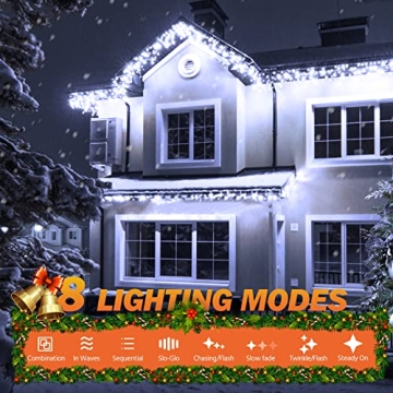 USOKYO 480 LED Icicle Christmas Lights for Every Occasion