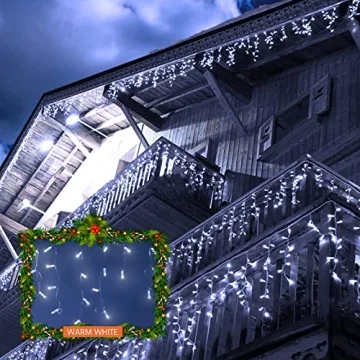 USOKYO 480 LED Icicle Christmas Lights for Every Occasion