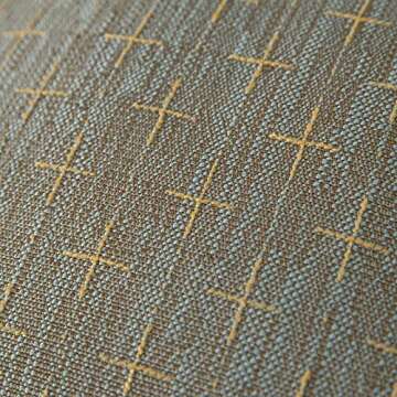 MIULEE Pack of 2 Decorative Burlap Linen Throw Pillow Covers Modern Farmhouse Pillowcase Rustic Woven Textured Cushion Cover for Sofa Couch Bed (18''x18'', Khaki)