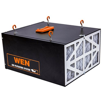 WEN 3410 Air Filtration System 3-Speed Remote Control CFM 400 CFM Black