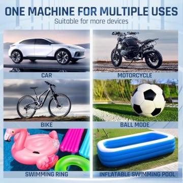 Compact Cordless Tire Inflator for All Vehicles and Sports