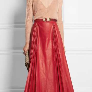 XZQTIVE 2 Pack Womens Skinny Leather Belts for Ladies Thin Waist Belt for Jeans Dresses Pants Coats with Fashion Gold Buckle