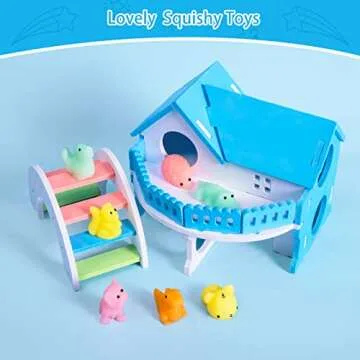 Nuseya 30pcs Mochi Squishy Toys No Duplicates Fidget Toys Gift for Kids Girl Boy Party Favor Kawaii Squishies Mini Sensory Stress Relief Toys Birthday Gift Classroom Prizes Goodie Bag Stuffers