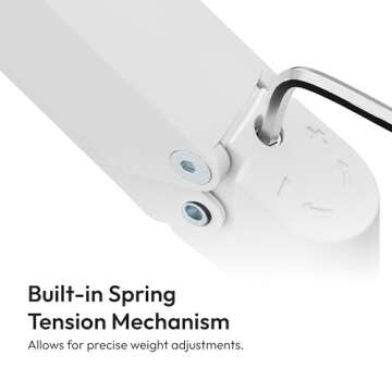 Pixio PS1D Wave White Dual Monitor Arm Stand for Desk