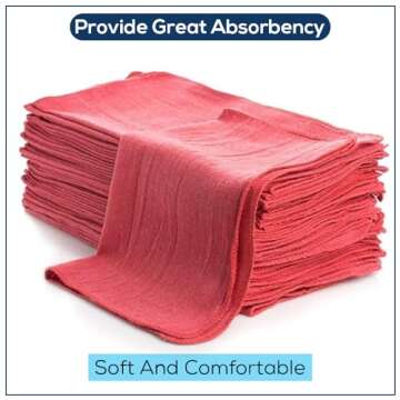 Simpli-Magic 79101 Shop Towels 50 Pack - Eco-Friendly & Absorbent