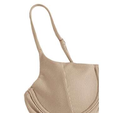 Shop Verdusa Apricot Underwire Bikini Swimsuit for Women