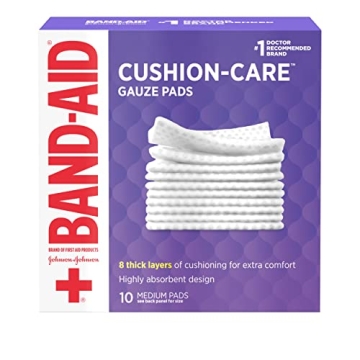 Band-Aid Cushion Care Non-Stick Gauze Pads 10 Count