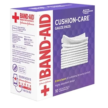 Band-Aid Cushion Care Non-Stick Gauze Pads 10 Count