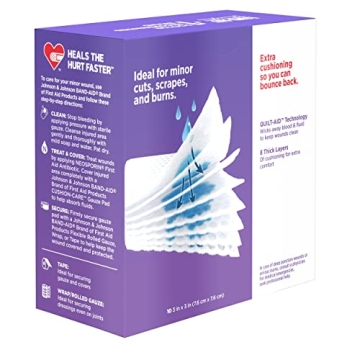 Band-Aid Cushion Care Non-Stick Gauze Pads 10 Count