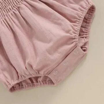 ZAXARRA Infant Baby Girl Plaid Romper with Headband