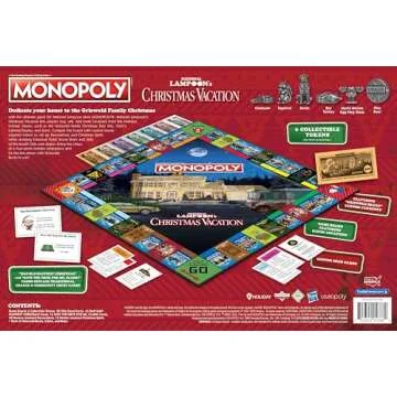 Monopoly National Lampoon's Christmas Vacation - Fun for the Whole Family with Themed Tokens!