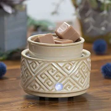 Stylish Electric Ceramic Candle Warmer with Timer