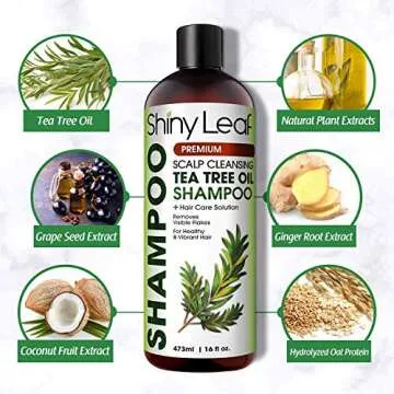 Tea Tree Shampoo for Dandruff & Lice Relief - 16 Oz