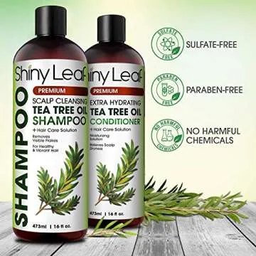 Tea Tree Shampoo for Dandruff & Lice Relief - 16 Oz