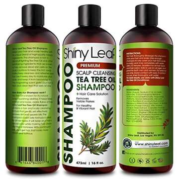 Tea Tree Shampoo for Dandruff & Lice Relief - 16 Oz