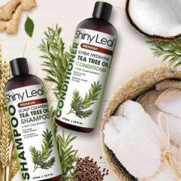 Tea Tree Shampoo for Dandruff & Lice Relief - 16 Oz