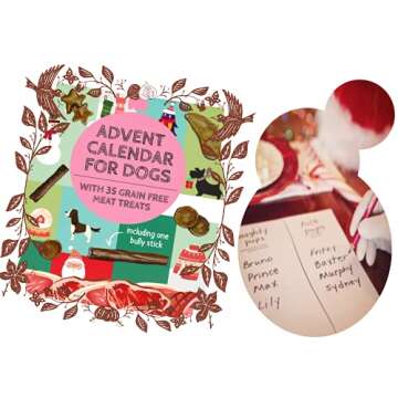 2022 Advent Calendar for Dogs Treats & Postcard Gift Set