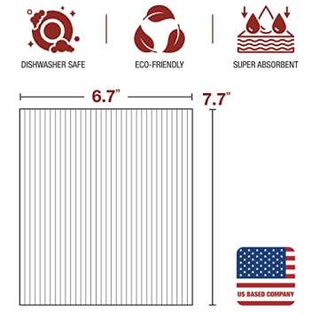 Eparé Absorbent Swedish Dish Cloths - 8 Pack Reusable Towels