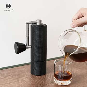 TIMEMORE C3 MAX PRO Manual Coffee Grinder - Travel Ready