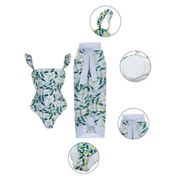 XXTAXN Women's Summer V Neck Swimsuit for Beach Style