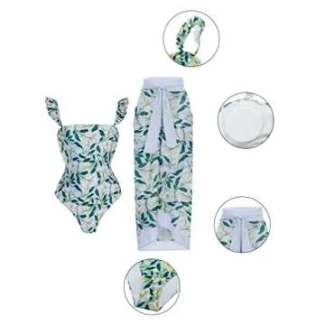 XXTAXN Women's Summer V Neck Swimsuit for Beach Style