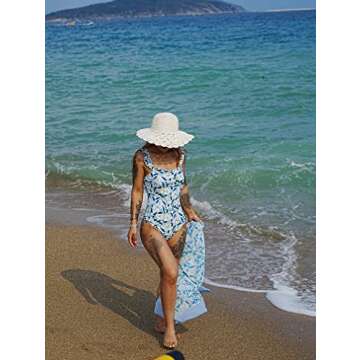 XXTAXN Women's Summer V Neck Swimsuit for Beach Style