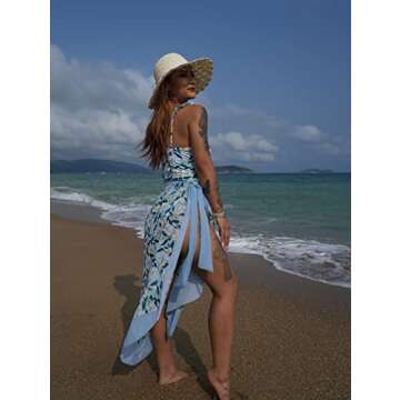 XXTAXN Women's Summer V Neck Swimsuit for Beach Style