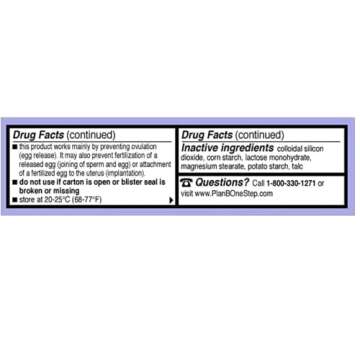 Plan B One-Step Emergency Contraceptive, 1.5 Mg (1 Tablet)