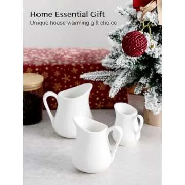 Nucookery 4 Oz Creamer Pitcher Set for Home Use