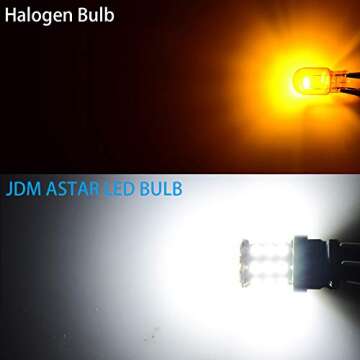 JDM ASTAR Super Bright AX-2835 Chipsets 3056 3156 3057 3157 LED Bulbs,Xenon White (Only used for bac...