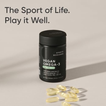 Vegan Omega-3 Algae Oil Supplement with No Aftertaste