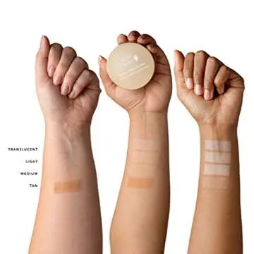 100% PURE Bamboo Blur Powder Tinted Setting Mattifying Face Makeup, Oil Absorbing Pore Minimizing Light Finish - Long Lasting, Vegan, Fruit Pigmented Translucent Color (Sheer) - 0.2 Oz